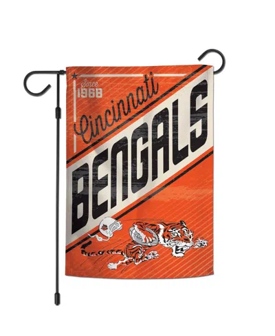 Wincraft Cincinnati Bengals 2-sided 12'' X 18'' Team Garden Flag In Transparent