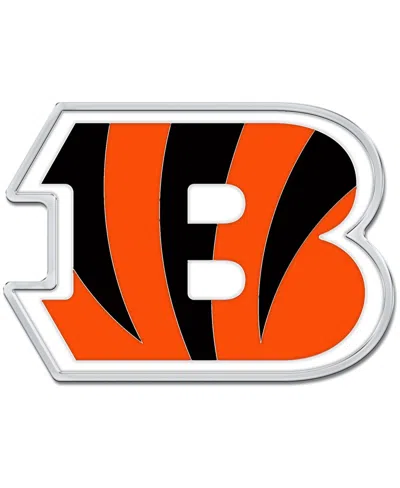 Wincraft Cincinnati Bengals Colored Chrome Auto Emblem In Orange