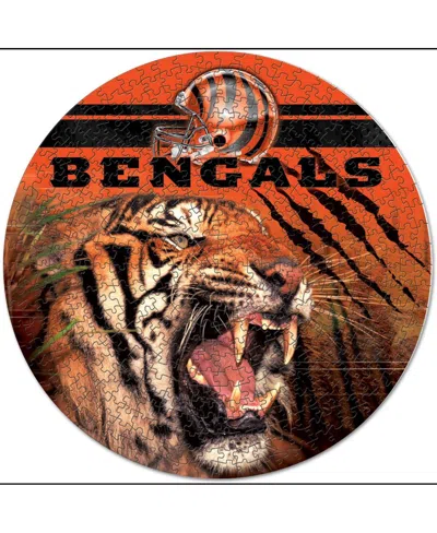 Wincraft Cincinnati Bengals Round 500-piece Puzzle In Orange