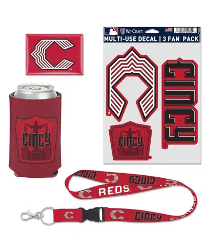 Wincraft Cincinnati Reds 2026 City Connect 4-piece Fan Pack In White