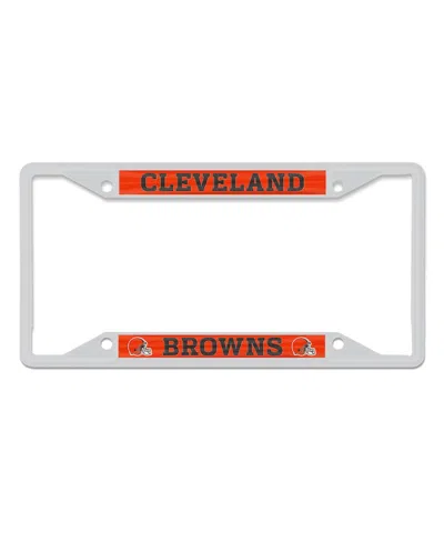 Wincraft Cleveland Browns Metal License Plate Frame In White