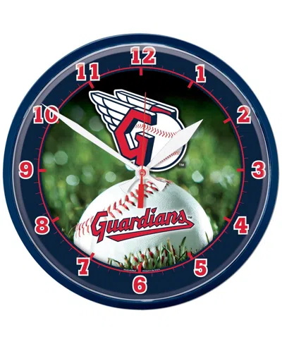 Wincraft Cleveland Guardians Round Clock In Navy