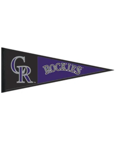 Wincraft Colorado Rockies 13" X 32" Wool Primary Logo Pennant In Navy
