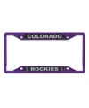 Wincraft Colorado Rockies Chrome Color License Plate Frame In Purple