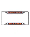 Wincraft Connecticut Sun Metal Laser Cut License Plate Frame In Silver-tone