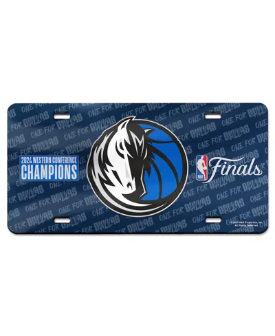 Wincraft Dallas Mavericks 2024 Western Conference Champions Laser Cut License Plate In No Color