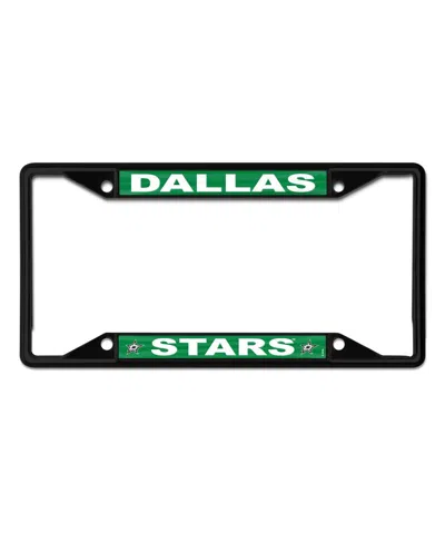Wincraft Dallas Stars Chrome Colored License Plate Frame In Black