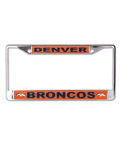 Wincraft Denver Broncos Team Logo S/l Metal License Plate Frame In Multi