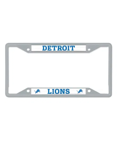 Wincraft Detroit Lions Metal License Plate Frame In Gray