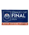 Wincraft Edmonton Oilers 2024 Western Conference Champions 3' X 5' Single-sided Deluxe Flag In No Color