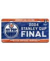 Wincraft Edmonton Oilers 2024 Western Conference Champions Laser Cut License Plate In No Color