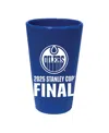 Wincraft Edmonton Oilers 2025 Stanley Cup Final 16oz. Silicone Pint Glass In Blue