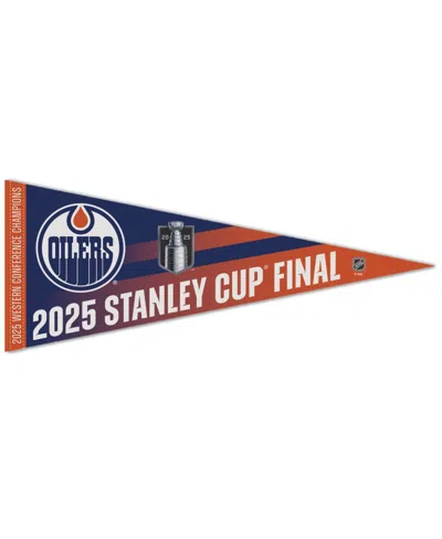 Wincraft Edmonton Oilers 2025 Western Conference S 12" X 30" Premium Pennant In Multi