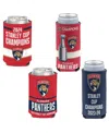 Wincraft Florida Panthers 2024 Stanley Cup Champions Four-pack 12oz. Can Cooler Set In No Color