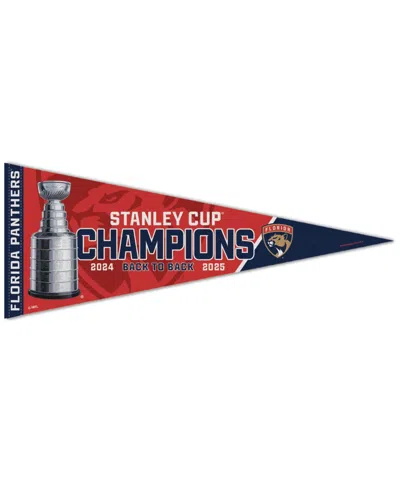 Wincraft Florida Panthers 2025 Stanley Cup Champions 12" X 30" Premium Pennant In White