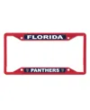 Wincraft Florida Panthers Chrome Colored License Plate Frame In Red