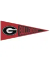 Wincraft Georgia Bulldogs 13" X 32" Wool Primary Logo Pennant In Red