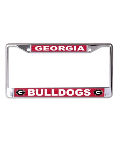 Wincraft Georgia Bulldogs S/l School Printed Wordmark License Plate Frame In Multi