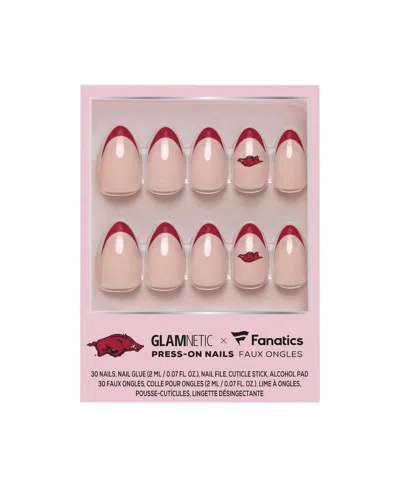 Wincraft Glamnetic X Arkansas Razorbacks Nail Kit In Gray