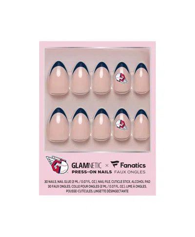 Wincraft Glamnetic X Cleveland Guardians Nail Kit In Pink