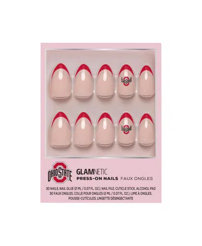 Wincraft Glamnetic X Ohio State Buckeyes Nail Kit In Pink