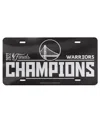 Wincraft Golden State Warriors 2022 Nba Finals Champions Team Metallic Laser Cut Acrylic License Plate In Black