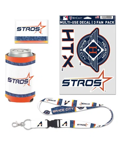 Wincraft Houston Astros 2025 City Connect Four-piece Fan Pack In Multi
