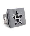 Wincraft Houston Astros Premium Metal Chrome Hitch Cover In Transparent