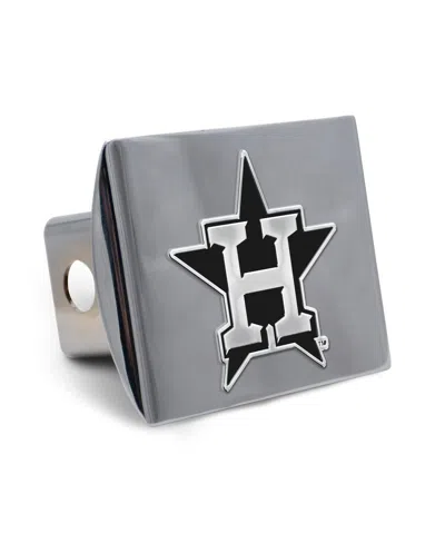 Wincraft Houston Astros Premium Metal Chrome Hitch Cover In Transparent
