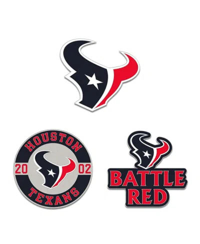 Wincraft Houston Texans Three-piece Collector Pin Set In No Color
