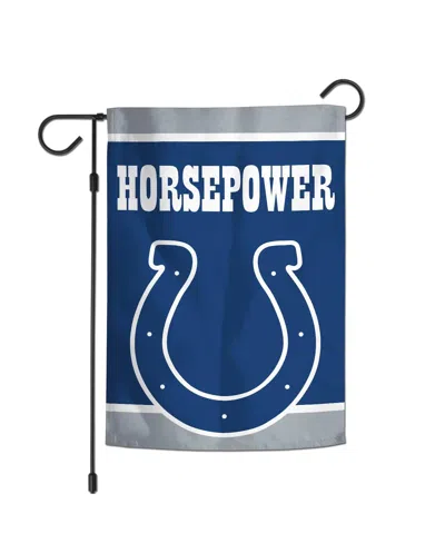 Wincraft Indianapolis Colts Double-sided 12'' X 18'' Team Slogan Garden Flag In Transparent