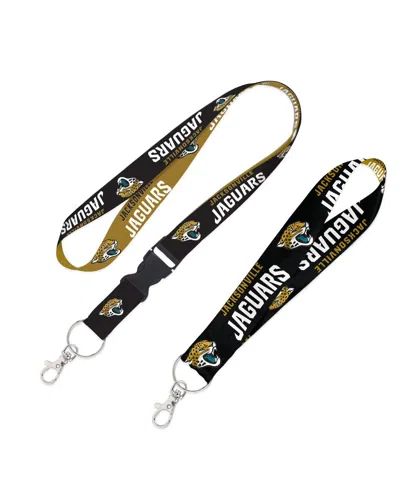 Wincraft Jacksonville Jaguars 2-pack Lanyard With Detachable Buckle Key Strap Set In Multi