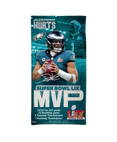 Wincraft Jalen Hurts Philadelphia Eagles Super Bowl Lix Mvp 30" X 60" Spectra Beach Towel In No Color