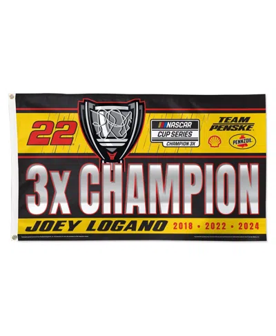 Wincraft Joey Logano Three-time Nascar Cup Series Champion 3' X 5' On Track Celebration One Sided Deluxe Flag In No Color