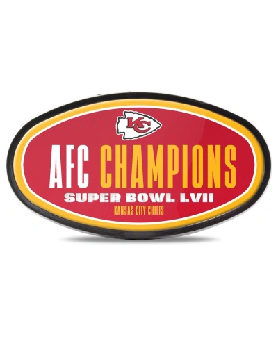 Wincraft Kansas City Chiefs 2022 Afc Champions Oval Tailgate Hitch Cover In Multi