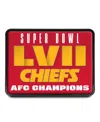 Wincraft Kansas City Chiefs 2022 Afc Champions Rectangle Universal Hitch Cover In Scarlet
