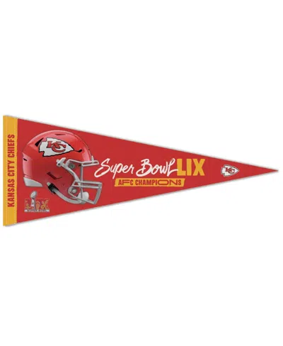 Wincraft Kansas City Chiefs 2024 Afc Champions 12" X 30" Premium Pennant In No Color