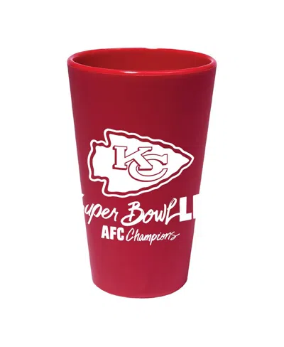Wincraft Kansas City Chiefs 2024 Afc Champions 16oz. Silicone Pint Glass In No Color