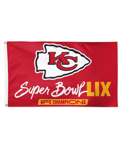 Wincraft Kansas City Chiefs 2024 Afc Champions 3' X 5' Single-sided Deluxe Flag In No Color