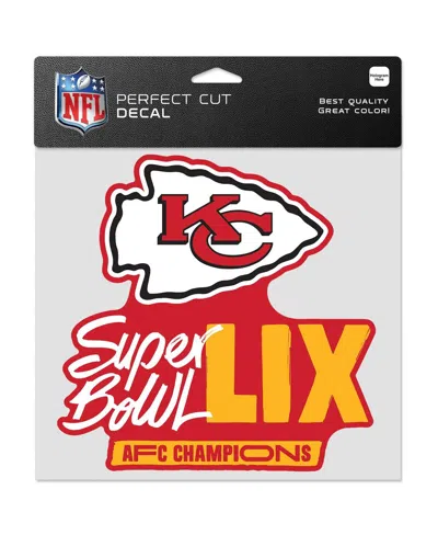 Wincraft Kansas City Chiefs 2024 Afc Champions 8" X 8" Perfect Cut Decal In No Color