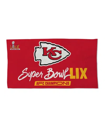 Wincraft Kansas City Chiefs 2024 Afc Champions Locker Room 22" X 42" Double-sided Celebration Towel In No Color
