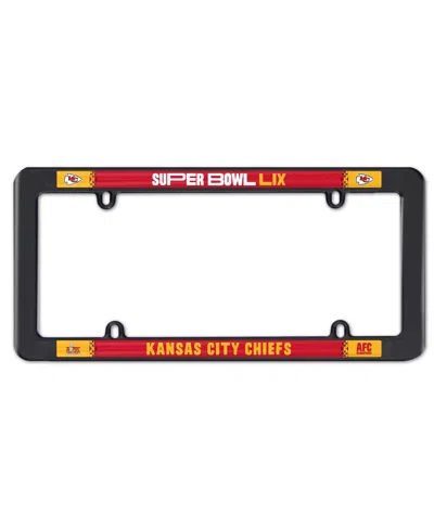Wincraft Kansas City Chiefs 2024 Afc Champions Thin Rim Plastic License Plate Frame In No Color