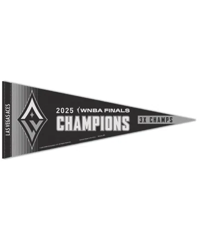 Wincraft Las Vegas Aces 2025 Wnba Finals Champions 12" X 30" Premium Pennant In Black