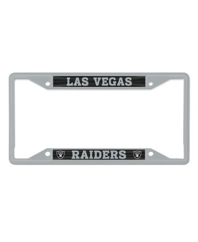 Wincraft Las Vegas Raiders Metal License Plate Frame In Gray