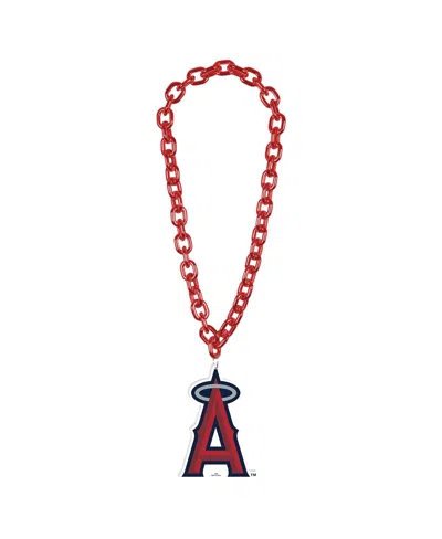 Wincraft Los Angeles Angels Big Chain Logo Necklace In Red