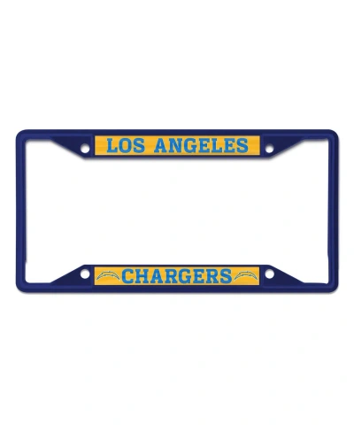 Wincraft Los Angeles Chargers Chrome Color License Plate Frame In Navy