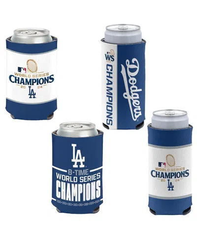 Wincraft Los Angeles Dodgers 2024 World Series Champions Four-pack 12oz. Can Slim Can Cooler Set In No Color