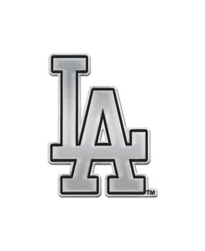 Wincraft Los Angeles Dodgers Team Chrome Car Emblem In Gray