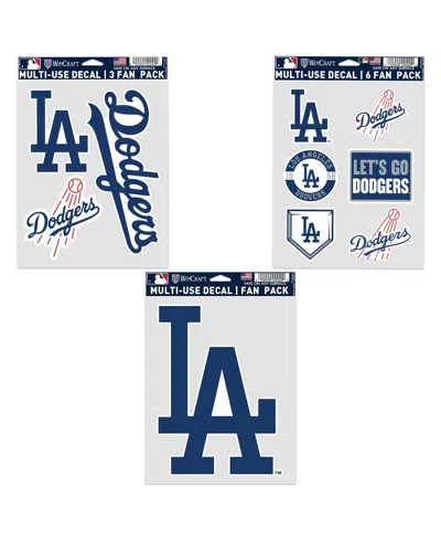 Wincraft Los Angeles Dodgers Three-pack Fan Decal Set In Brown