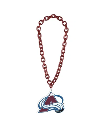 Wincraft Men's And Women's Colorado Avalanche Big Chain Logo Necklace In Burgundy